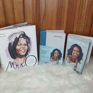 Michelle Obama 'Becoming' Book Set - Blue and White Editions